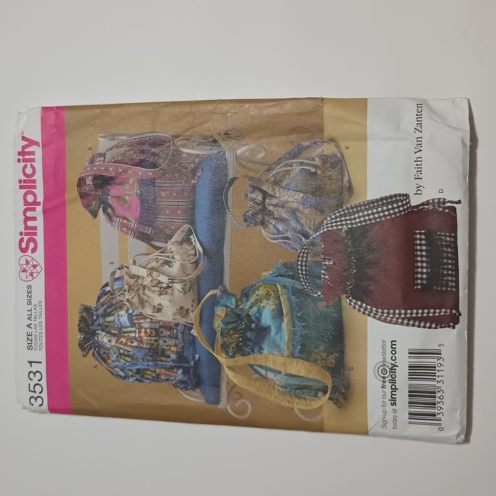 2/$15 Y2K Simplicity 3531 Sewing Pattern 039363311935 ©2007